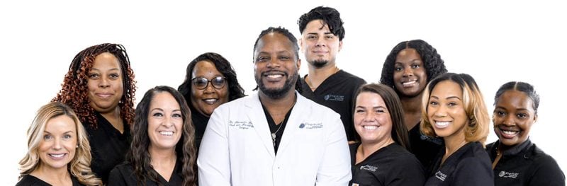 Team photo of the doctors and staff